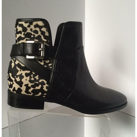 NEW MICHAEL KORS Salem Leopard Panel Booties (Size 6 M) - Picture 1 of 11